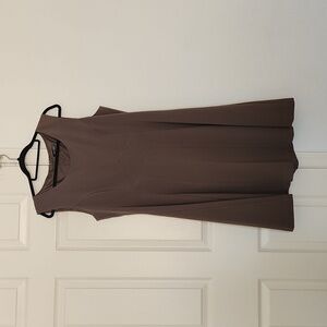 Voir Voir Brown Contemporary Midi Dress. SIZe 12